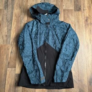 Columbia‎ Prism Ice Parka Jacket Women's Medium Blue Titanium Windbreaker 3816